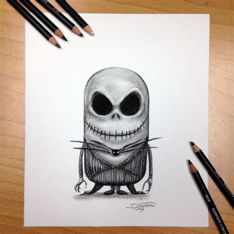 Minion Jack Skellington Drawing By Atomiccircus On Deviantart