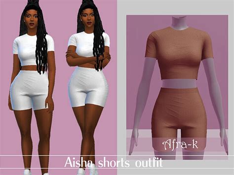 Aisha Shorts Outfit By Akaysims At Tsr Sims 4 Updates