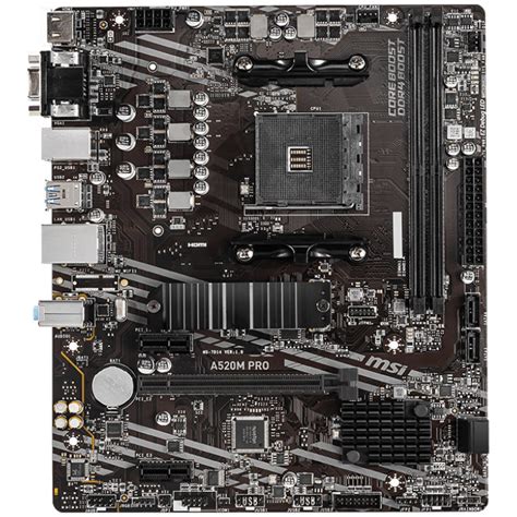 Buy Msi A520m Pro Motherboard A520m Pro Pc Case Gear Australia
