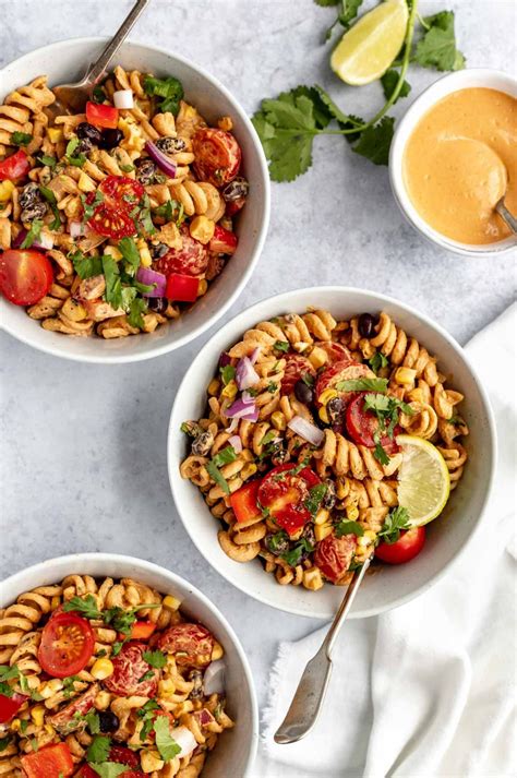 I feel like i'm in the. Creamy Vegan Southwest Pasta Salad Recipe (Oil-Free) - PWWB