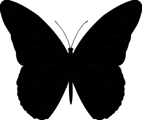 Clip Art Vectorial De Mariposas Siluetas Butterflies
