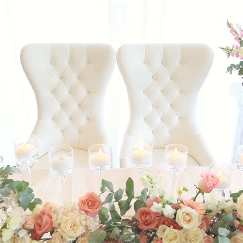 Photography by the picture art company. Bride & Groom White Chairs (King + Queen Chairs) | RENTAL