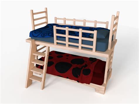 Bunk Bed 3d Models Download Free3d