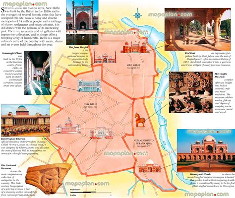 Delhi Map For Tourist Place