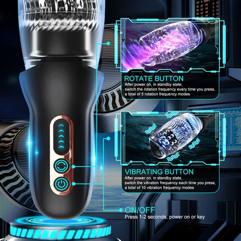 Automatic Rotating Vibrating Oral Sex Toy For Men Blow Job Stroker