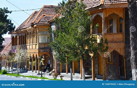 Qakh Traditional Houses In Caucasus Azerbaijan Editorial Photography