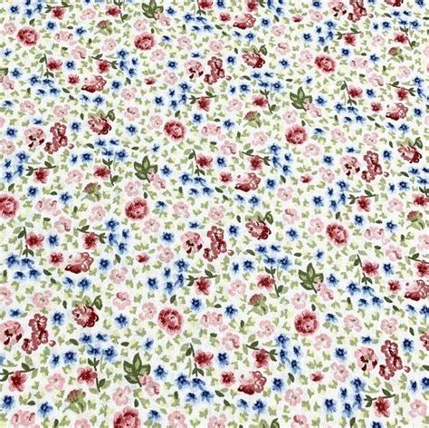 Small Flower Fabric Cotton Tiny Floral Fabric Small Print Etsyde