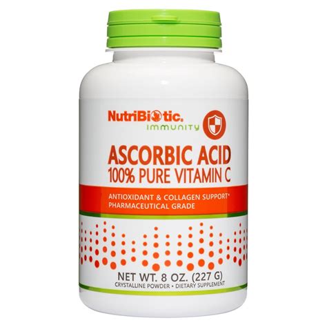 Nutribiotic Ascorbic Acid 8 Oz Crystalline Powder