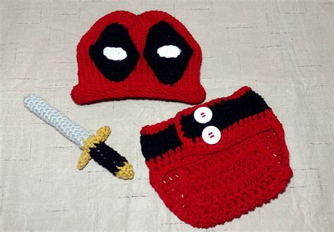 Deadpool Baby Outfit Newborn Deadpool Costume Photo Prop Etsy