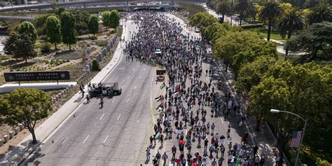 ‘free Palestine Demonstrators Block Traffic In Los Angeles Long Live Intifada Fox News