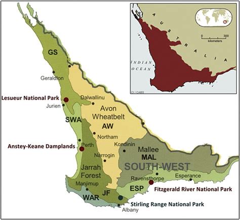 Places Of Botanical Diversity In The Southwest Of Western Australia