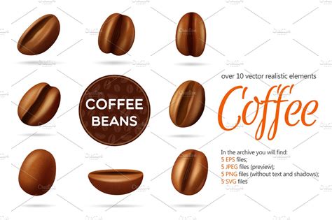 Coffee Beans Set ~ Illustrations ~ Creative Market