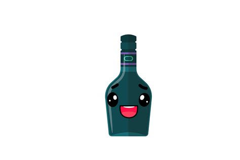 Bottle Kawaii Happy Expression Icon Graphic By Metastudio07 · Creative