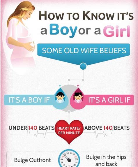 Signs Indicating Whether It Is A Boy Or A Girl Infographic