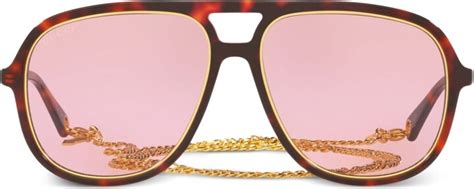 gucci eyewear tortoiseshell effect navigator frame sunglasses shopstyle