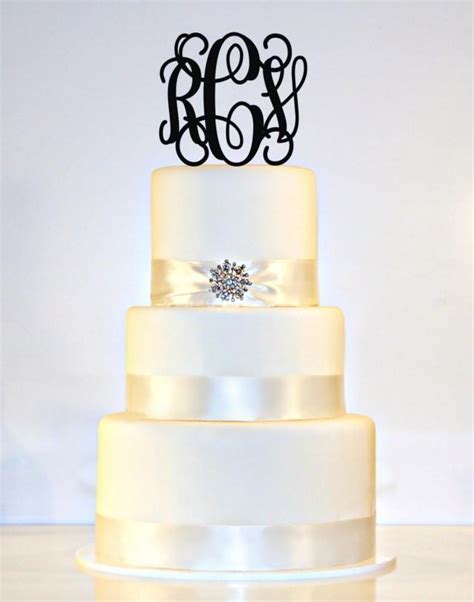 5 Personalized Custom Wedding Monogram Cake Topper 2422674 Weddbook