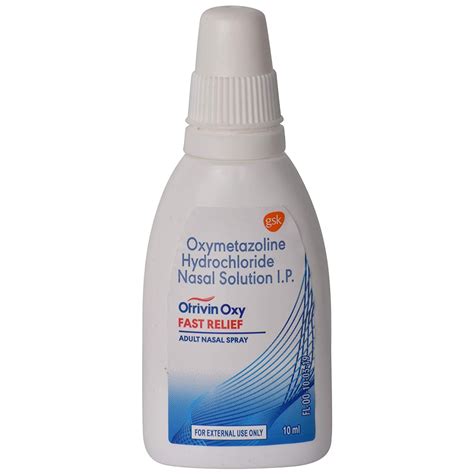 Otrivin Oxy Fast Relief Adult Nasal Spray 10 Ml Price Uses Side