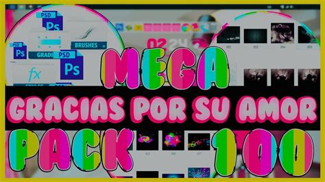 ¡mega Pack 100 Subs ♥ Tla Youtube