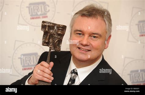 eamonn holmes with his award for satellite digital tv personality during the tric awards held