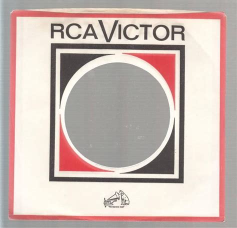Company Sleeve 45 Rca Victor White Red Black On Ebay Sleeves Black And Red Record Sleeves
