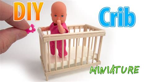 Diy Realistic Miniature Crib Dollhouse Youtube
