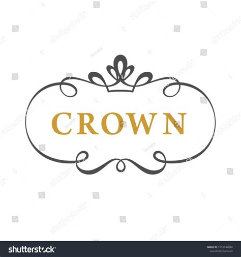 Princess Crown Logo Design Stock Vector Royalty Free 1018142848