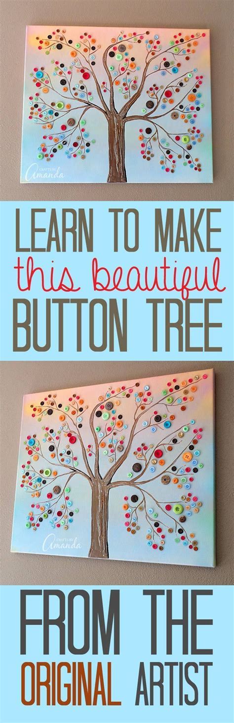 Learn How To Make This Vibrant Button Tree By Amanda Formaro Of