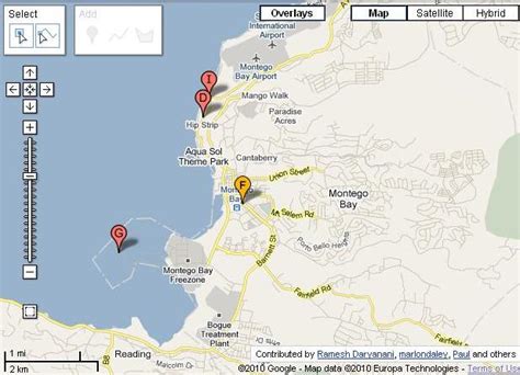 Interactive Map Of Montego Bay Jamaica