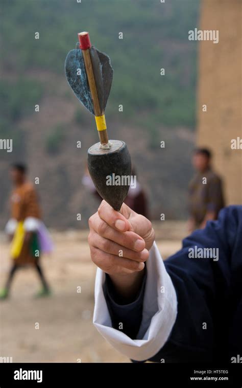 Bhutan Paro Khuru Darts Traditional Bhutanese Sport Of Throwing