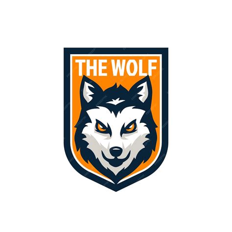 Free Vector Wolf Logo Design Template