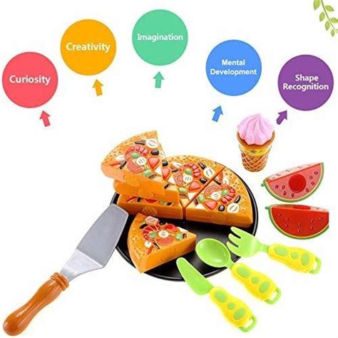 Liberty Imports Pizza Pie Cut And Serve Pretend Play Foods Set Cuotas