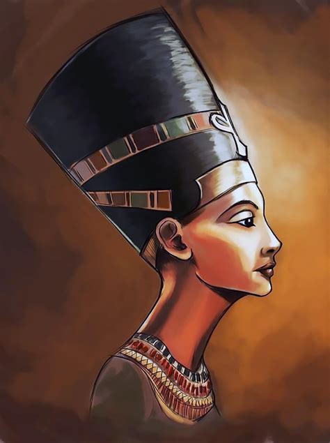 Nefertiti Queen Of Egypt Egyptian Art Ancient Egypt Etsy
