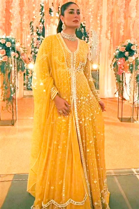 Kareena Kapoor Khan Paired Her Yellow Ridhi Mehra Anarkali With A Regal Choker Set Vogue India
