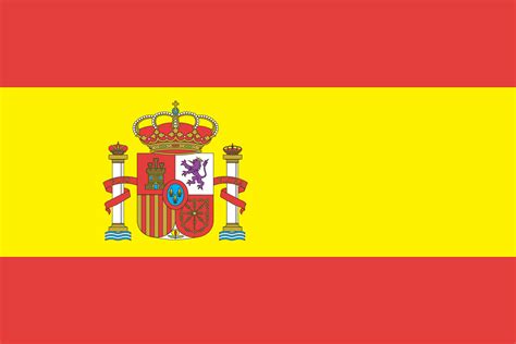 The spanish flag is a horizontal bicolour triband with in the center an emblem. Spain Flag 30X45 - Apollo Marine Portland - Online Store