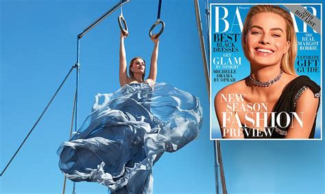 Margot Robbie Dazzles In Cover Shoot For Harpers Bazaar Daily Mail