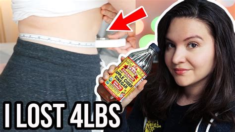 I Lost 4lbs Drinking Apple Cider Vinegar 1 Week Before And After Weight