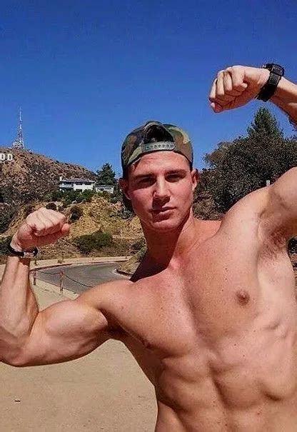 Shirtless Male Muscular Beefcake Jock Flexing Arms Hot Dude Photo X D Picclick