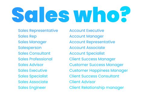 20 Alternative Job Titles For Sales People