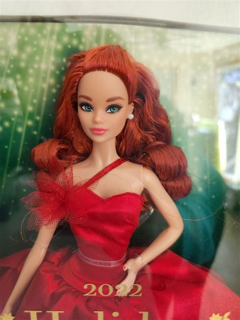 2022 Holiday Barbie Doll Red Hair Walmart Exclusive Brand New Sealed Ebay