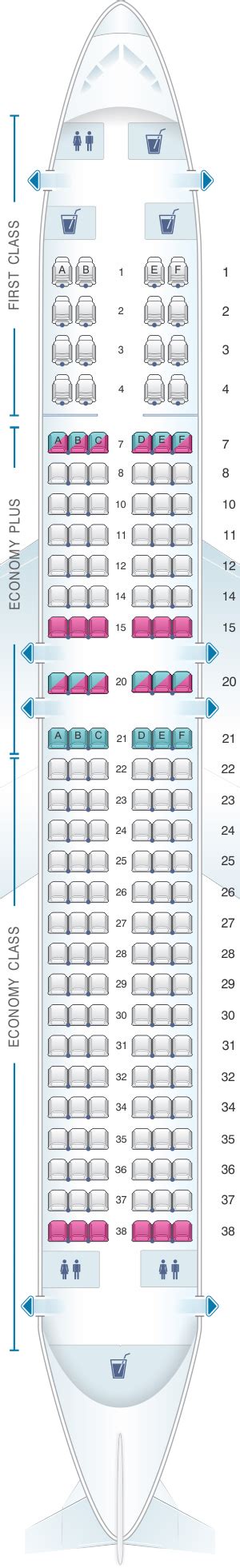 Seat Map United Airlines Boeing B Version Fiji Airways