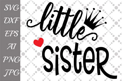 Little Sister Svg (47423) | Illustrations | Design Bundles