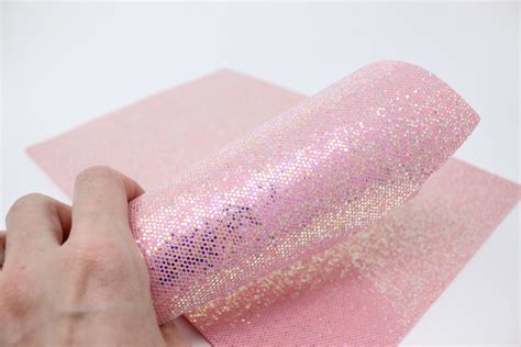Pink Mermaid Fine Glitter Fabric Sheet A4 Mermaid Glitter Etsy