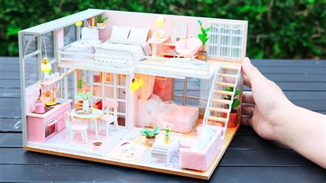 Today, i show diy hello kitty miniature dollhouse bedroom and a bathroom with multiple accessories. DIY Miniature Dollhouse Kit || The Girlish Dream ( With ...
