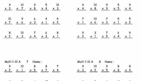 multiplication by 4 worksheets