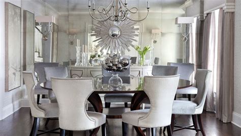 9 piece acme voeville matte gold mirrored dining set. Milbrook Modern, Greenwich CT | Morgan Harrison Home ...