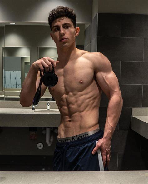 Shirtless Young Fit Muscle Teen Male Muscle God Jesse Zelkin Selfie