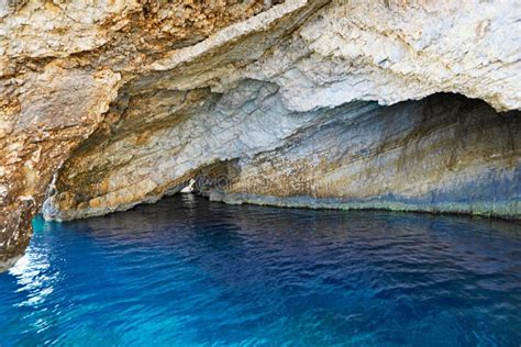 Blue Caves In Zakynthos Island Greece Stock Photo Image Of Emerald