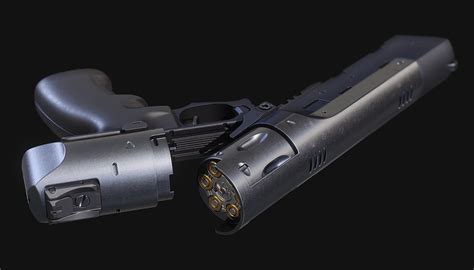 Roke Arms 357 Suppressed Revolver — Polycount