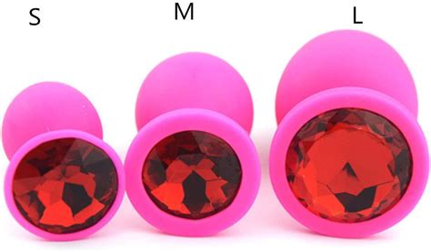 Emjw 3 Pcsset Pink Silicone Anal Plug Butt Plug Anal Sex Toys For Men Women Gay Sex
