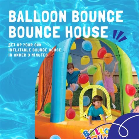 Banzai Inflatable Balloon Bounce House Activity Play Center With 20